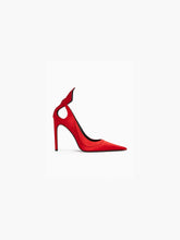 Load image into Gallery viewer, Red Satin Pumps - Nina Ricci