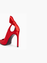 Load image into Gallery viewer, Red Satin Pumps - Nina Ricci