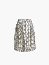 Cargar imagen en el visor de la galería, Logo-Print Satin Skirt