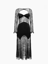 Load image into Gallery viewer, Long Open Neck Lace Dress - Nina Ricci