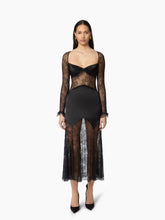 Load image into Gallery viewer, Long Open Neck Lace Dress - Nina Ricci