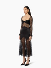 Load image into Gallery viewer, Long Open Neck Lace Dress - Nina Ricci