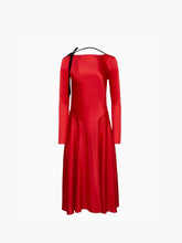 Load image into Gallery viewer, Red Backless Midi Dress - Nina Ricci
