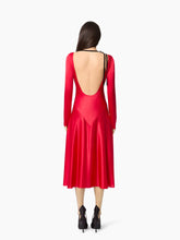 Load image into Gallery viewer, Red Backless Midi Dress - Nina Ricci