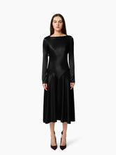 Load image into Gallery viewer, Black Backless Midi Dress - Nina Ricci