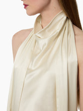 Cargar imagen en el visor de la galería, Cream Halterneck Satin Top - Nina Ricci