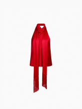 Cargar imagen en el visor de la galería, Red Halterneck Satin Top - Nina Ricci