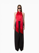 Cargar imagen en el visor de la galería, Red Halterneck Satin Top - Nina Ricci
