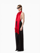 Cargar imagen en el visor de la galería, Red Halterneck Satin Top - Nina Ricci