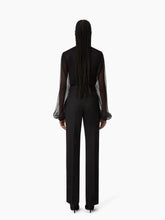 Load image into Gallery viewer, Ruffled Highneck Silk Blouse - Nina Ricci