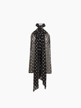 Load image into Gallery viewer, Sleeveless Lavalliere Polka-Dot Shirt - Nina Ricci