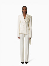 Charger l'image dans la galerie, White Tailored Blazer With Scarf - Nina Ricci