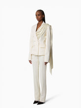 Charger l'image dans la galerie, White Tailored Blazer With Scarf - Nina Ricci