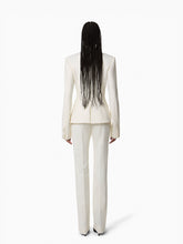 Charger l'image dans la galerie, White Tailored Blazer With Scarf - Nina Ricci