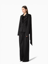 Load image into Gallery viewer, Black Tailored Blazer With Scarf - Nina Ricci