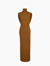 Load image into Gallery viewer, Brown Long Draped Dress - Nina Ricci