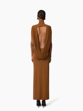 Load image into Gallery viewer, Brown Long Draped Dress - Nina Ricci