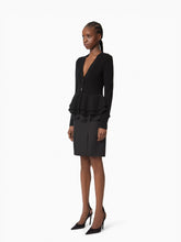 Cargar imagen en el visor de la galería, Wool Cardigan With Ruffled Peplum - Nina Ricci