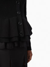 Cargar imagen en el visor de la galería, Wool Cardigan With Ruffled Peplum - Nina Ricci