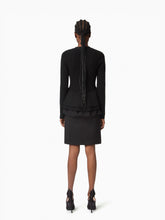 Cargar imagen en el visor de la galería, Wool Cardigan With Ruffled Peplum - Nina Ricci