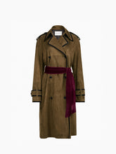 Charger l'image dans la galerie, Belted Suede Leather Trench - Nina Ricci