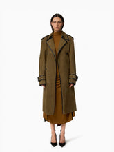 Charger l'image dans la galerie, Belted Suede Leather Trench - Nina Ricci
