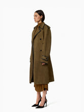 Charger l'image dans la galerie, Belted Suede Leather Trench - Nina Ricci