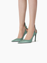 Load image into Gallery viewer, SATIN PUMPS WITH BOW DETAIL - Nina Ricci