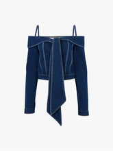 Charger l'image dans la galerie, OFF SHOULDER DENIM JACKET - Nina Ricci