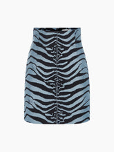 画像をギャラリービューアに読み込む, Blue Tiger Print Skirt
