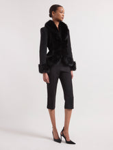 Charger l'image dans la galerie, Black Faux Fur Short Coat