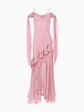 Charger l'image dans la galerie, Pink Maxi Silk Dress