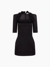 Charger l'image dans la galerie, Black Cady Mini Dress