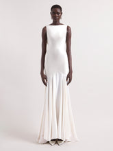 Load image into Gallery viewer, Cream Mermaid Dress With Open Back