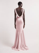 Load image into Gallery viewer, Pink Mermaid Dress With Open Back