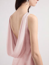 Load image into Gallery viewer, Pink Halterneck Silk Satin Top