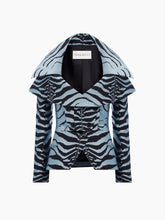 Charger l'image dans la galerie, Blue Tiger Jacquard Jacket