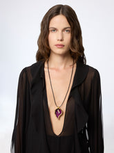 Charger l'image dans la galerie, Purple Calla Flower Necklace