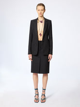 Load image into Gallery viewer, Pinstriped Virgin Wool Midi Skirt