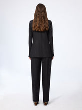 Load image into Gallery viewer, Wide-Leg Pinstriped Wool Pants