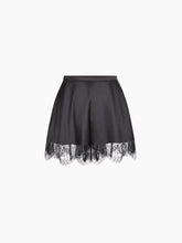 Charger l'image dans la galerie, Black Mini Silk Satin Short