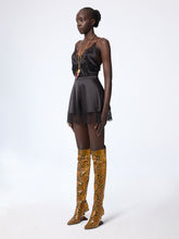 Charger l'image dans la galerie, Black Mini Silk Satin Short