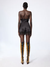 Charger l'image dans la galerie, Black Mini Silk Satin Short