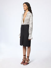 Charger l'image dans la galerie, Polka Dot Satin Shirt With Bell Cuffs