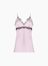 Load image into Gallery viewer, Mauve V-Neck Silk Satin Top