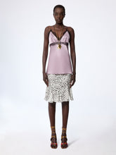 Load image into Gallery viewer, Mauve V-Neck Silk Satin Top