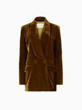 Cargar imagen en el visor de la galería, Blazer cruzado de terciopelo