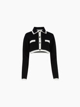 Cargar imagen en el visor de la galería, Cropped Knit Cardigan