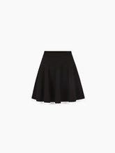 Load image into Gallery viewer, Black Mini Knit Skater Skirt