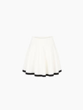Load image into Gallery viewer, White Mini Knit Skater Skirt